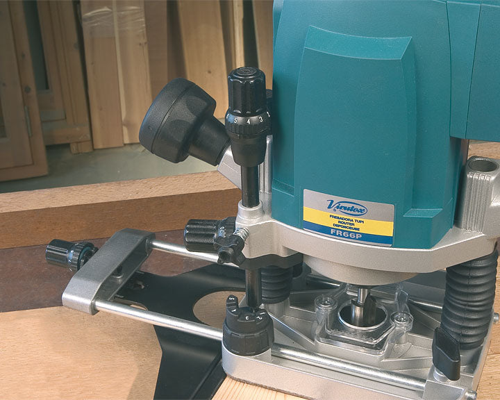 Virutex FR66P Wood and Plastic Router: Precision Milling, Adjustable Depth