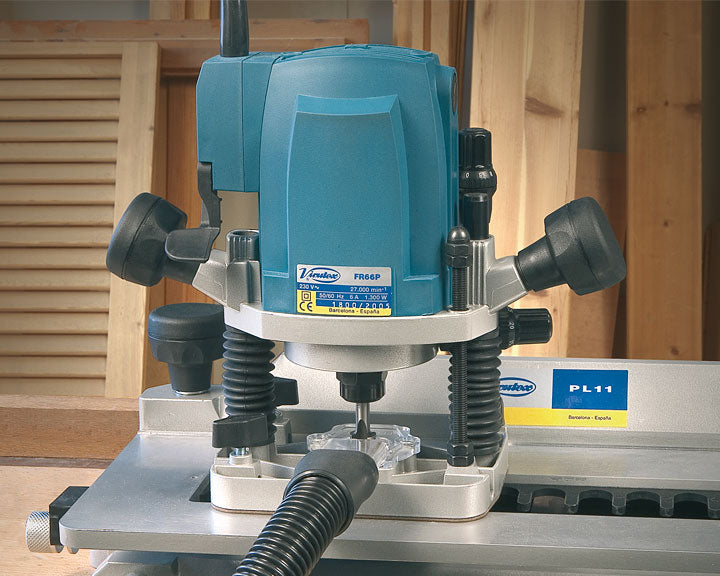 Virutex FR66P Wood and Plastic Router: Precision Milling, Adjustable Depth