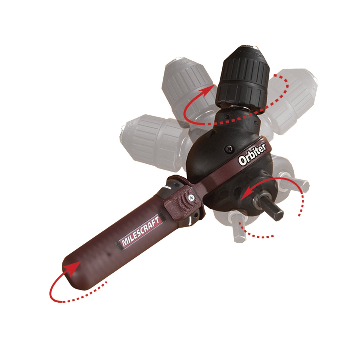 Orbiter 3/8" Keyless Chuck Angle Drilling Adapter - Universal Precision