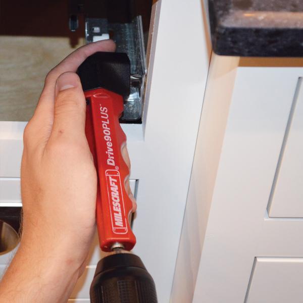 Milescraft Drive90PLUS Impact-Ready Right Angle Drill Attachment for Tight Spaces