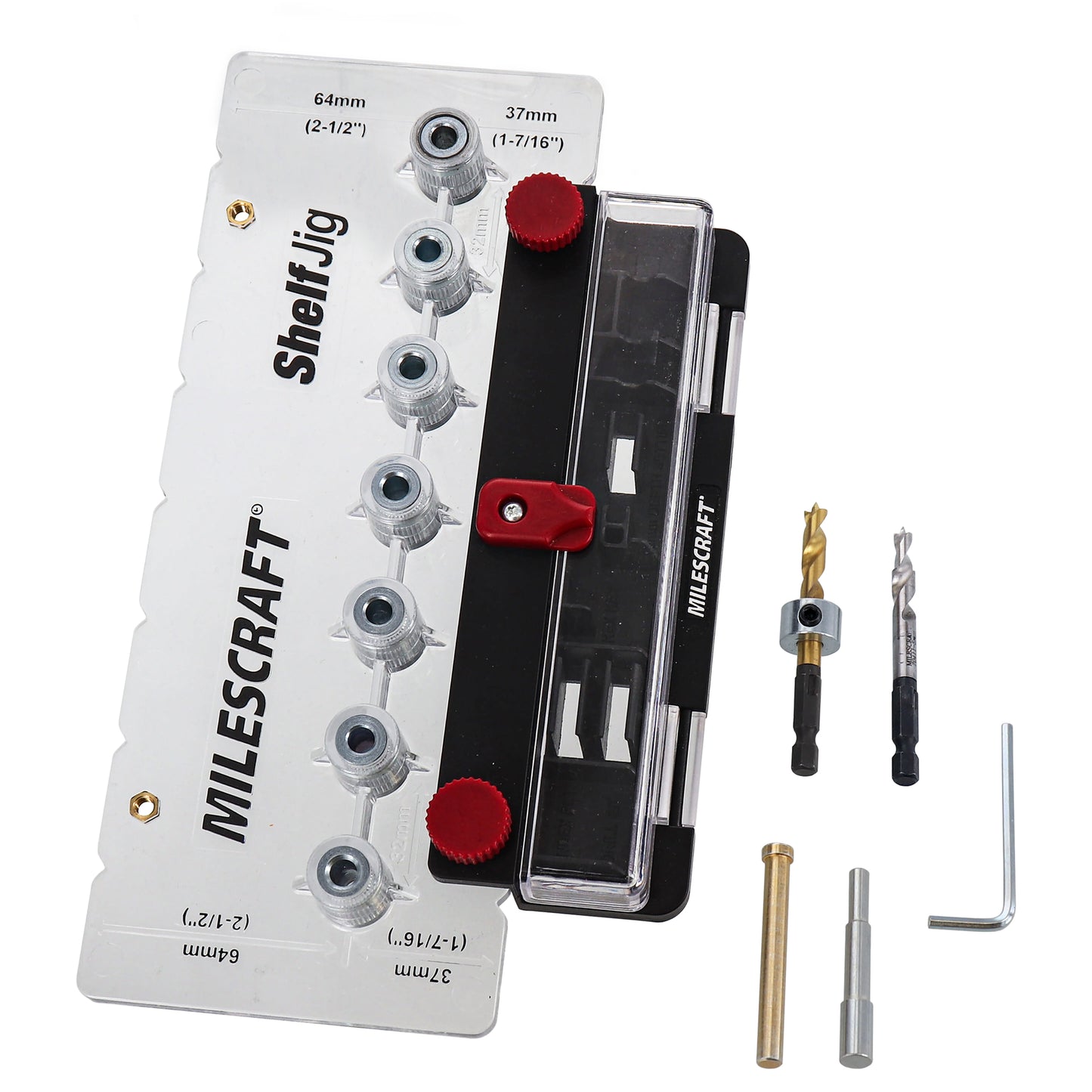 Milescraft ShelfJig™ Precision Cabinet Shelf Pin Drill Jig