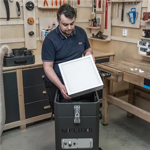 IGM LAGUNA MFlux 5 Mobile Air Filter: HEPA Filtration, Quiet Operation, Remote Control