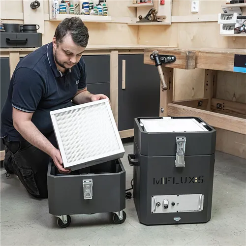 IGM LAGUNA MFlux 5 Mobile Air Filter: HEPA Filtration, Quiet Operation, Remote Control