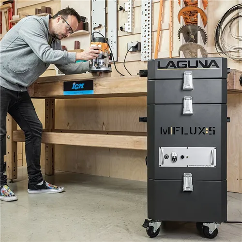 IGM LAGUNA MFlux 5 Mobile Air Filter: HEPA Filtration, Quiet Operation, Remote Control