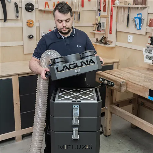 IGM LAGUNA MFlux 5 Mobile Air Filter: HEPA Filtration, Quiet Operation, Remote Control