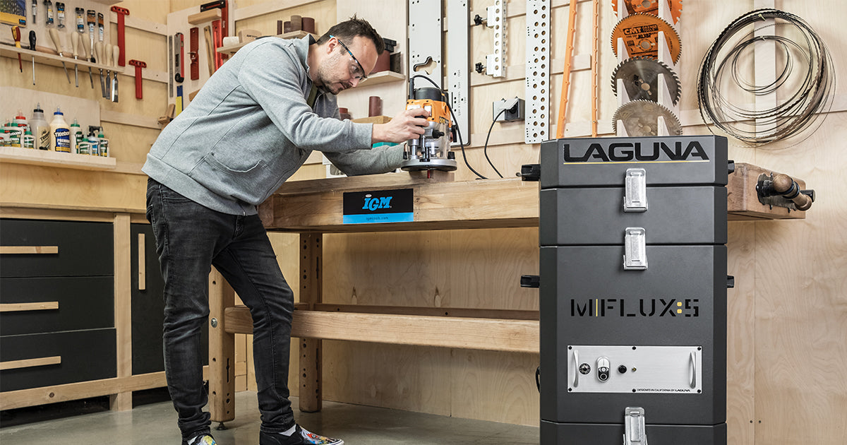 IGM LAGUNA MFlux 5 Mobile Air Filter: HEPA Filtration, Quiet Operation, Remote Control