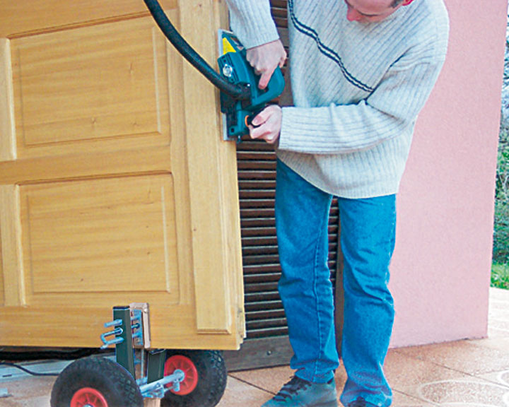 Virutex SPR770T Heavy-Duty Portable Panel and Door Transport Wheel Clamp Support