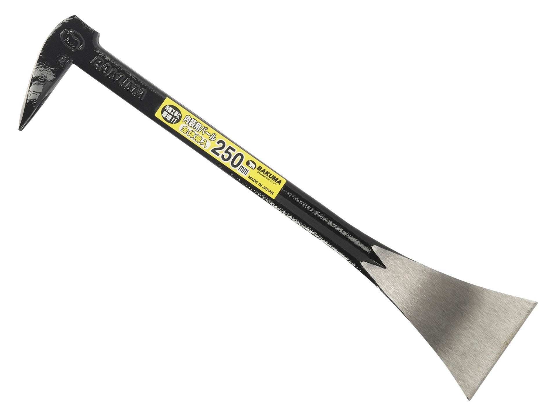 BAKUMA 250mm Japanese Forged Steel Crowbar Nail Puller Demolition Tool
