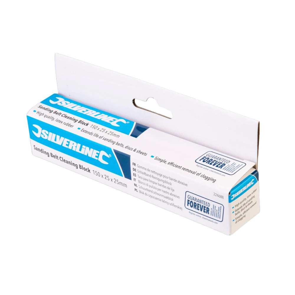 Silverline Premium Latex Rubber Sanding Belt Cleaning Block for Grinder Disc Life