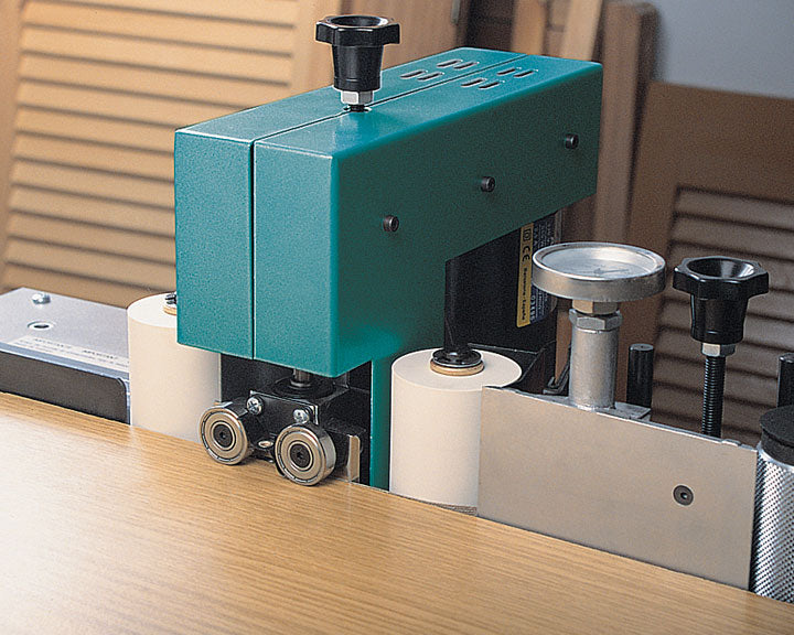 Virutex EB10C Automatic Pre-Glued Edge Banding Machine with Motorized Trimmer