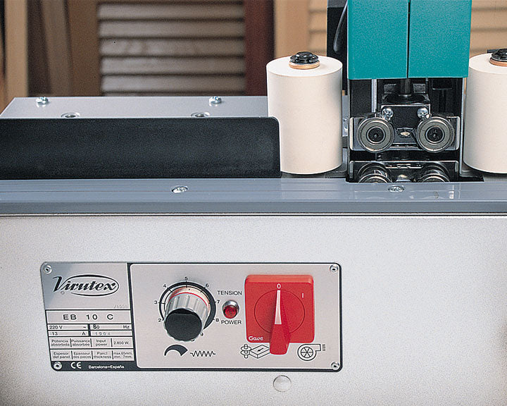 Virutex EB10C Automatic Pre-Glued Edge Banding Machine with Motorized Trimmer