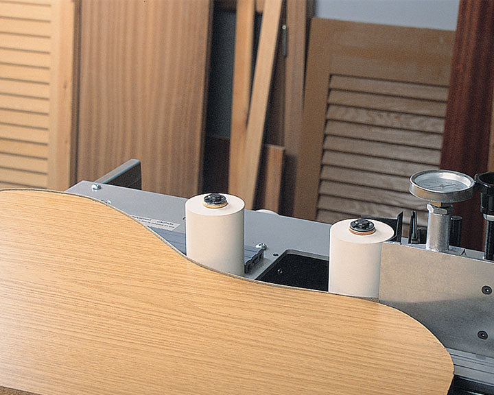 Virutex EB10C Automatic Pre-Glued Edge Banding Machine with Motorized Trimmer