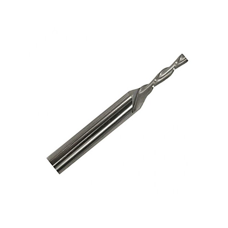 3.2mm Carbide Spiral Router Bit, 8mm Shank, 60mm Overall Length
