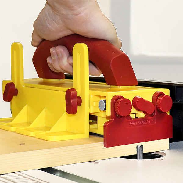 Adjustable Multi-Leg Push Block for Table Saw Safety