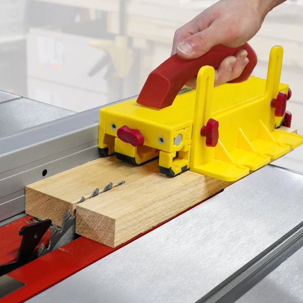 Adjustable Multi-Leg Push Block for Table Saw Safety