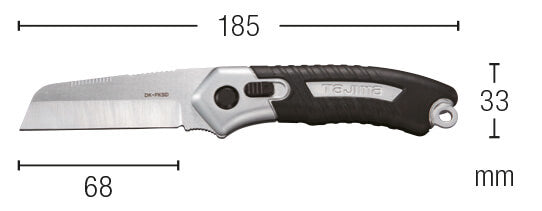 Tajima Foldable Multi-Purpose Electrician's Knife with Safety Lock and Hollow Blade