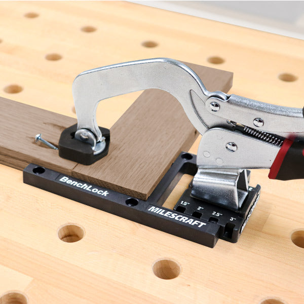BenchLock™ Tool‑Free Rotating Bench Clamp Accessory for 3/4" Dog Holes