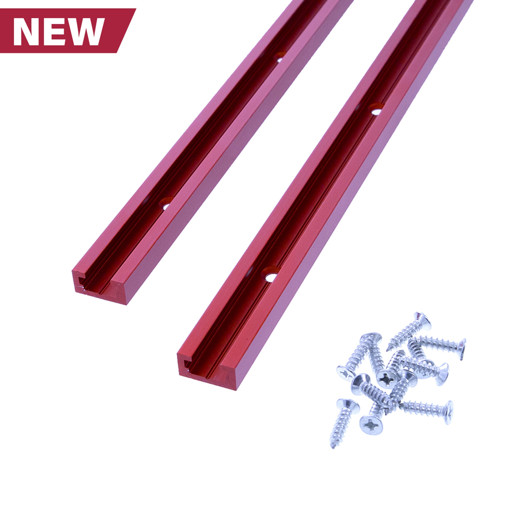 Milescraft T‑Trax24 Universal T‑Track Rail System 24‑Inch Heavy‑Duty