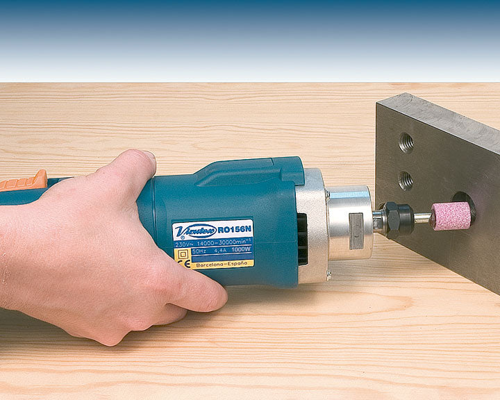 Virutex RO156N Professional Straight Grinder: 1000W, Variable Speed, Precision Metal Finishing Tool