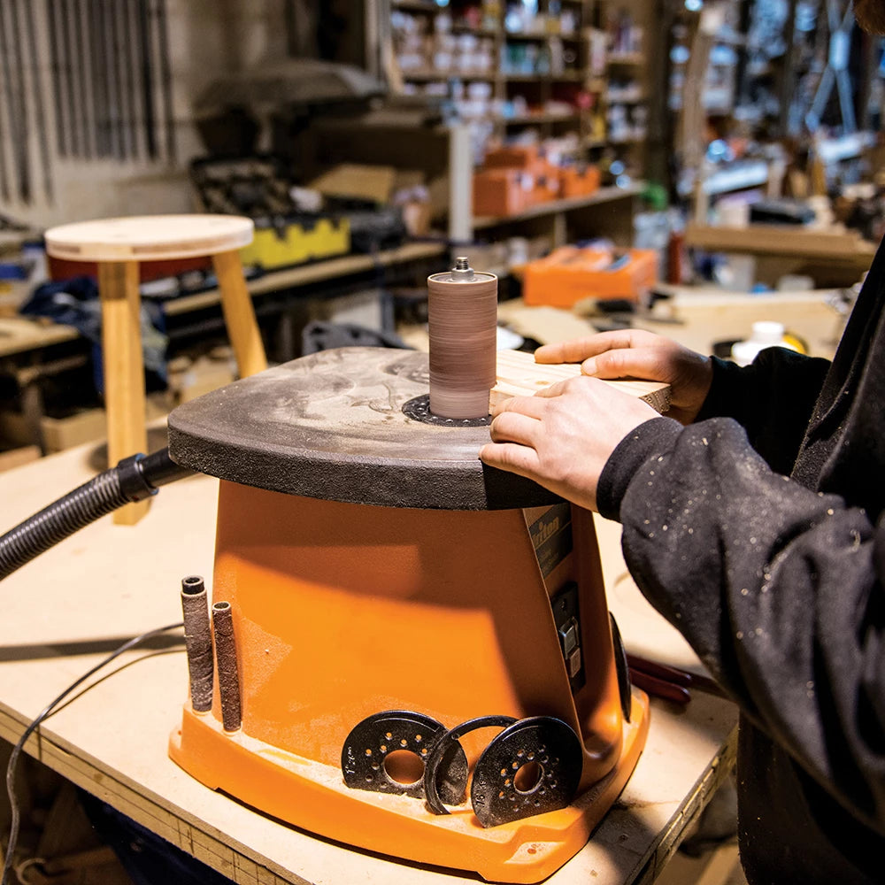 Triton 450W Oscillating Spindle Sander for Precision Woodworking & Finishing