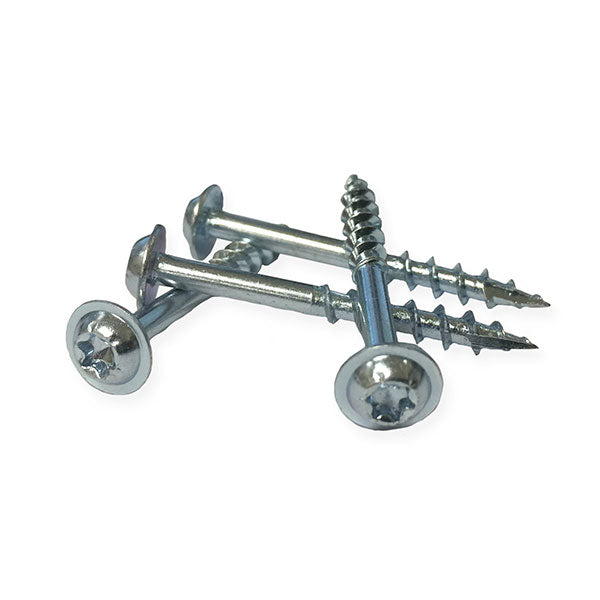 1.5" Coarse Pocket Screws – T20 Star Washer Head, 100 pcs