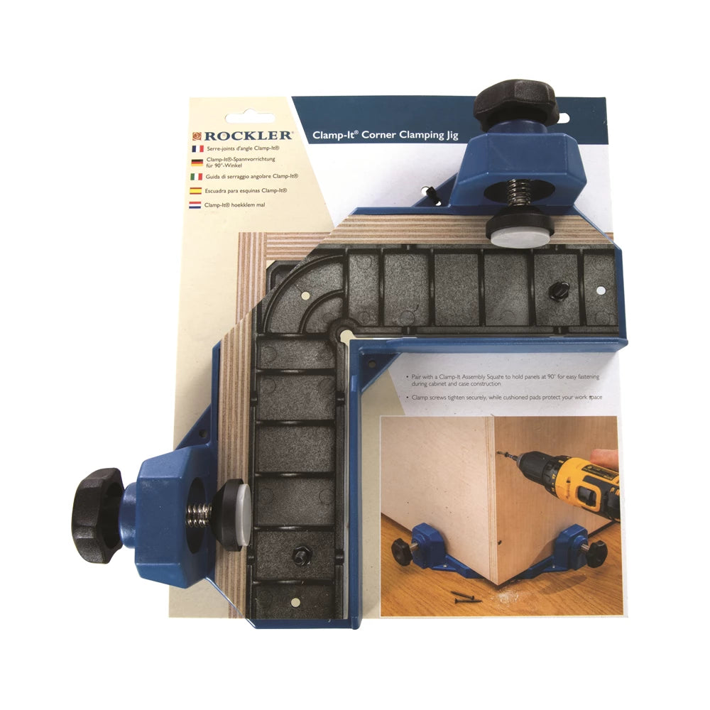 Rockler Clamp-It Corner Clamping Jig 3/4-inch Clearance for Woodworking Projects