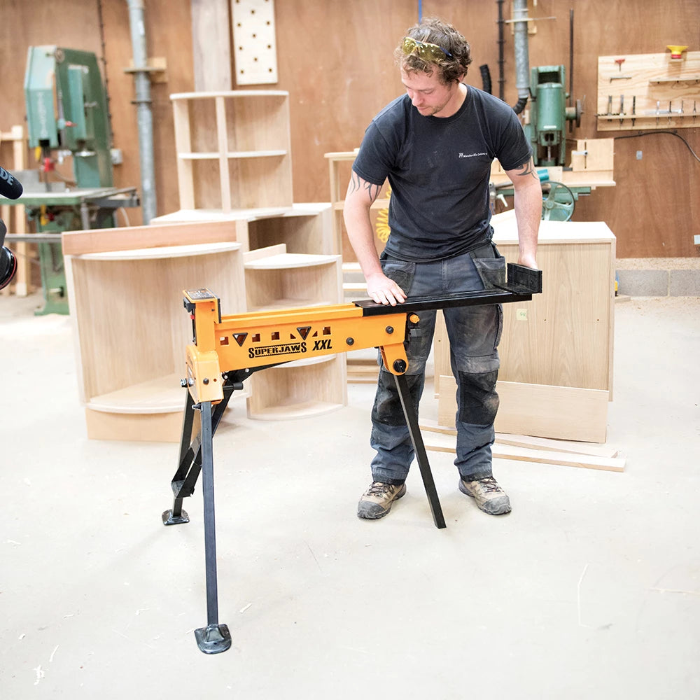 Triton SuperJaws XL Portable Clamping System - 1000kg Force, Feet Operated