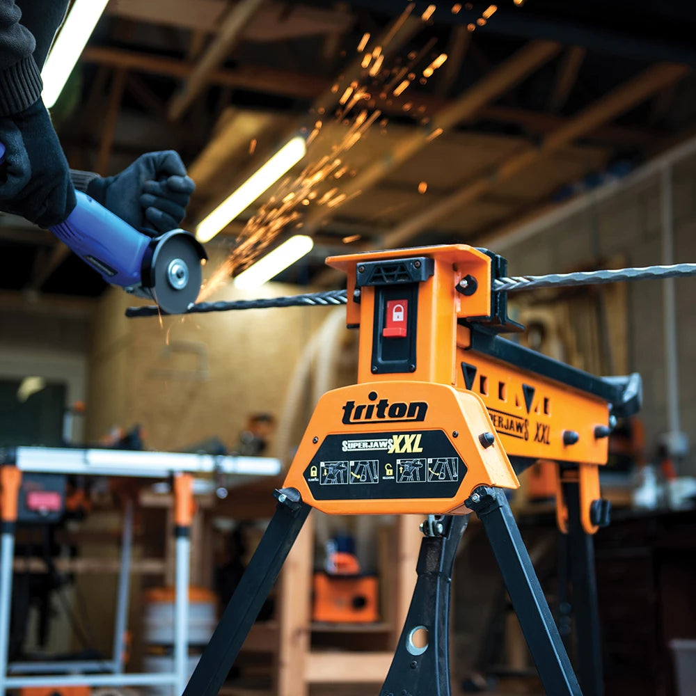 Triton SuperJaws XL Portable Clamping System - 1000kg Force, Feet Operated