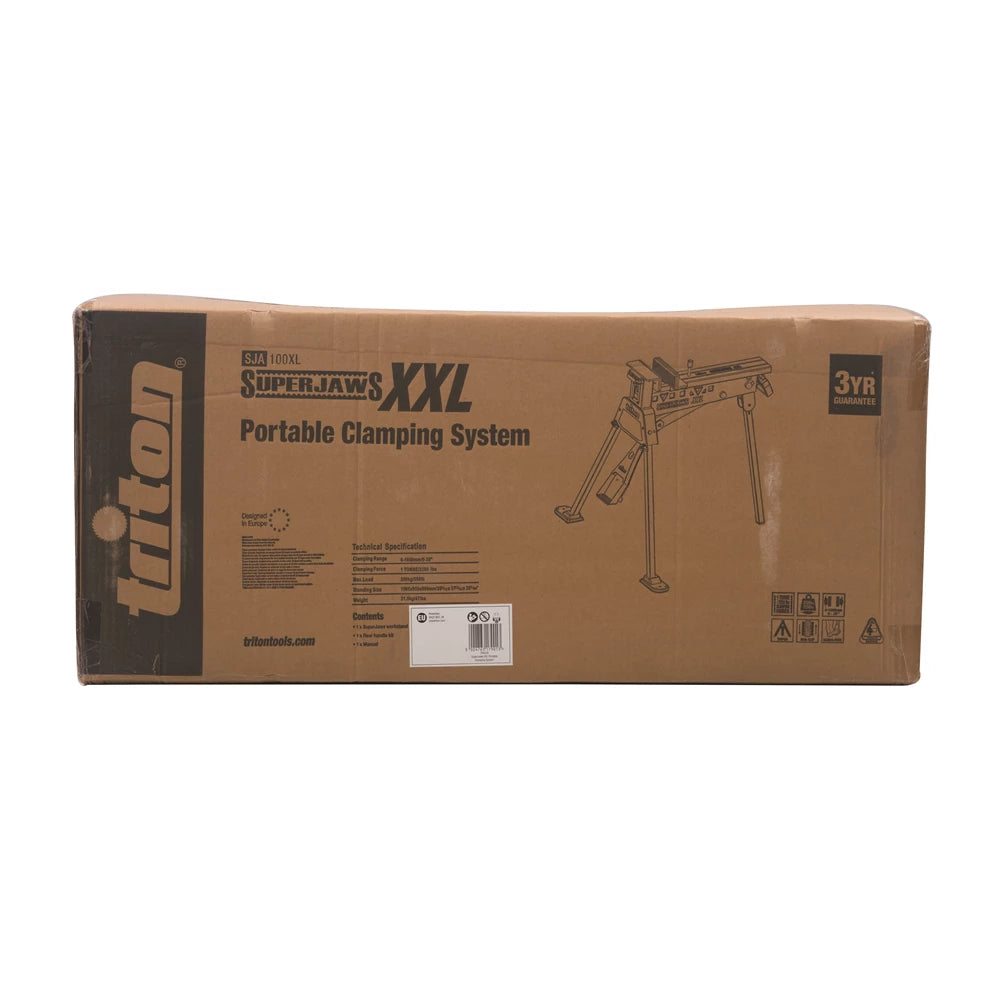 Triton SuperJaws XL Portable Clamping System - 1000kg Force, Feet Operated