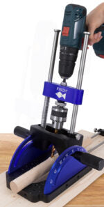 FISCH-Tools 973 Heavy Duty Precision Drill Guide | Angle Adjustment Stand