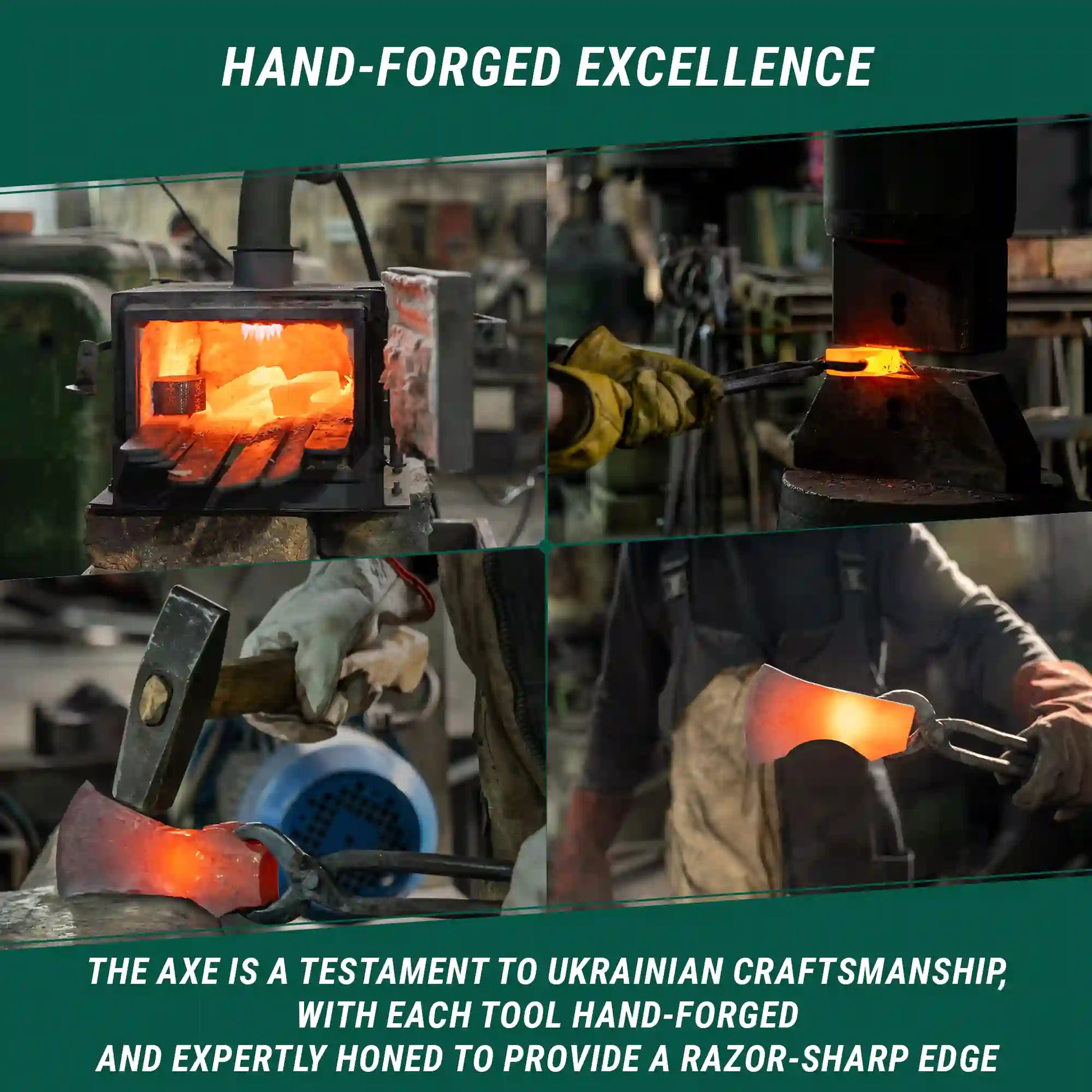 AX3 Woodcraft Bushcraft Splitting Hatchet – Compact High‑Carbon Steel Axe