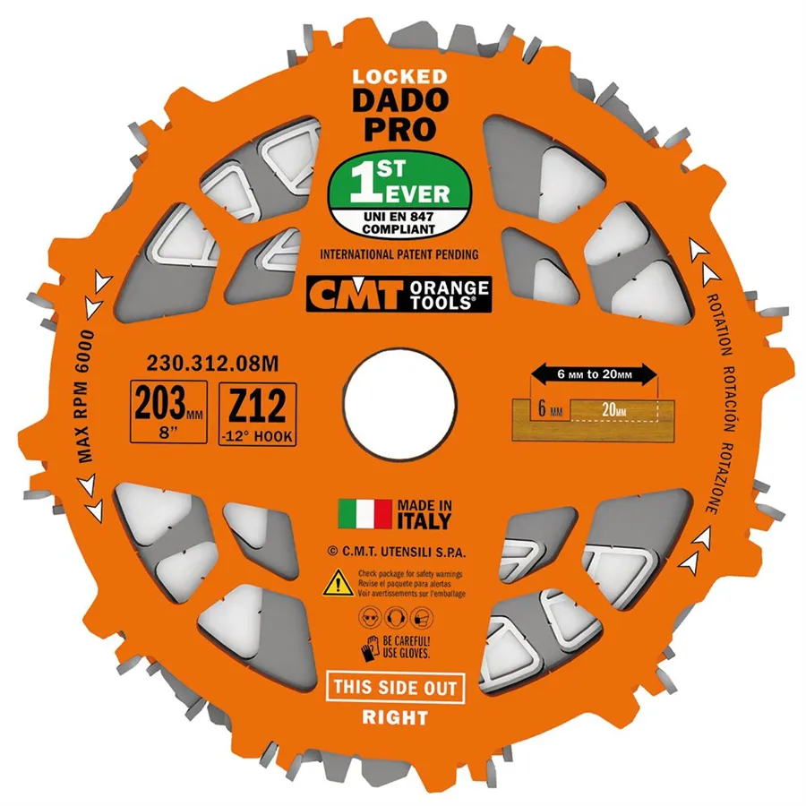 CMT Grooving Saw Blade Set DADO PRO