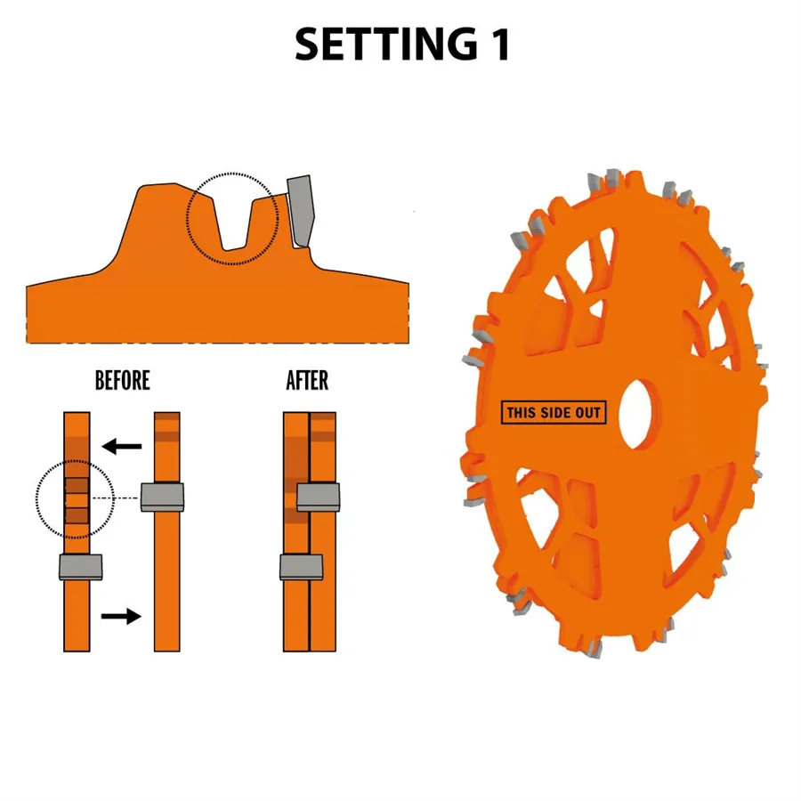 CMT Grooving Saw Blade Set DADO PRO