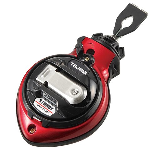 Tajima Chalk-Rite Sturdy Heavy-Duty Metal Chalk Line Reel