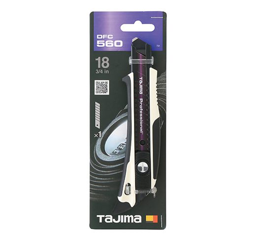 Tajima DFC560N Premium Auto-Lock Utility Knife 18mm Blade Steel Handle