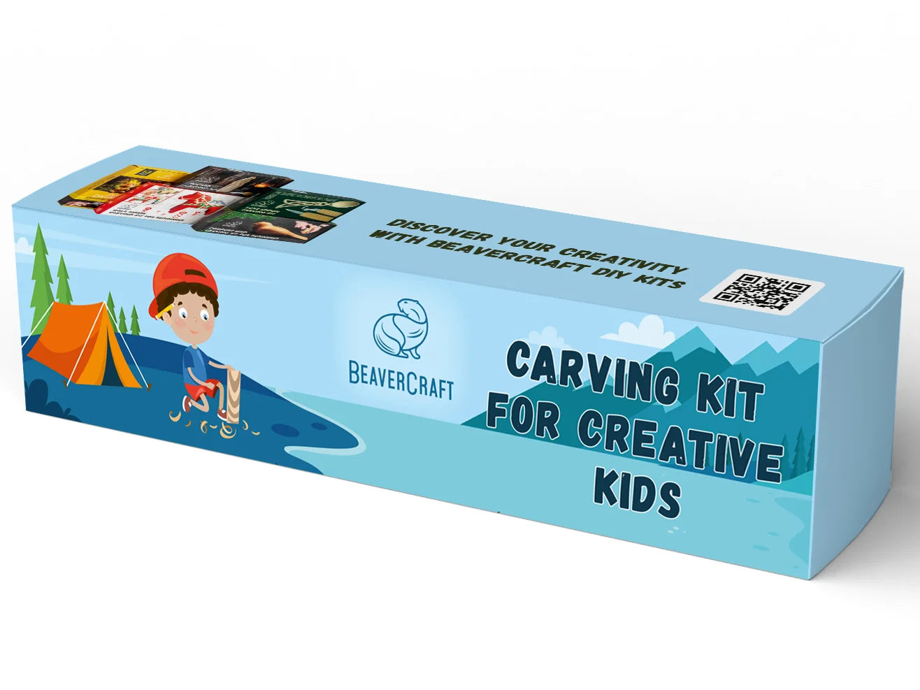 DIY08 Spruce Tree Carving Kit – Kids Wood Whittling Set