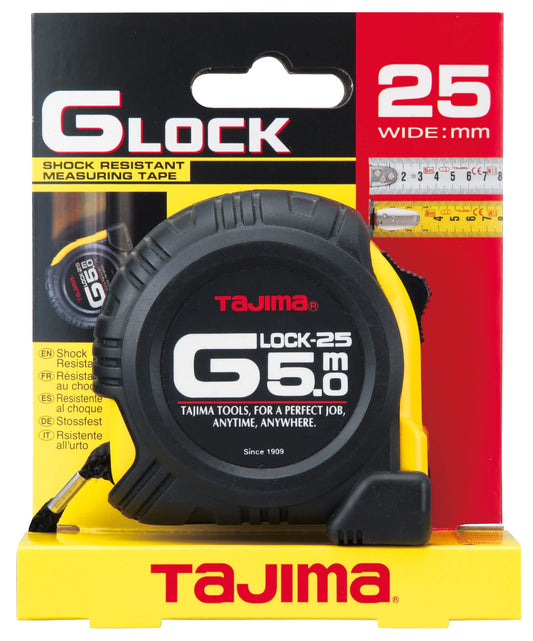 Tajima G-Lock Shock Resistant Measuring Tape: Durable, Accurate, Professional Grade Tool