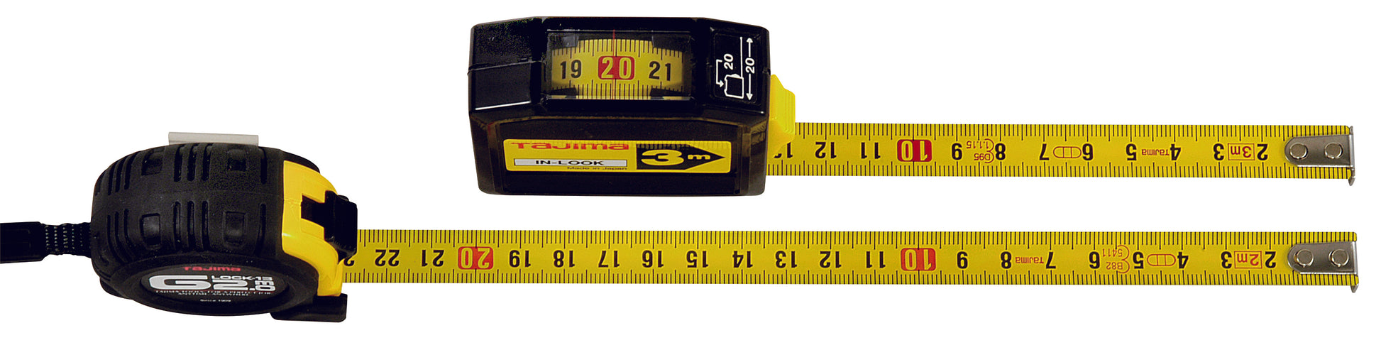 Tajima In-Look Magnified Viewer Tape Measure, Easy Read, Durable Belt Clip