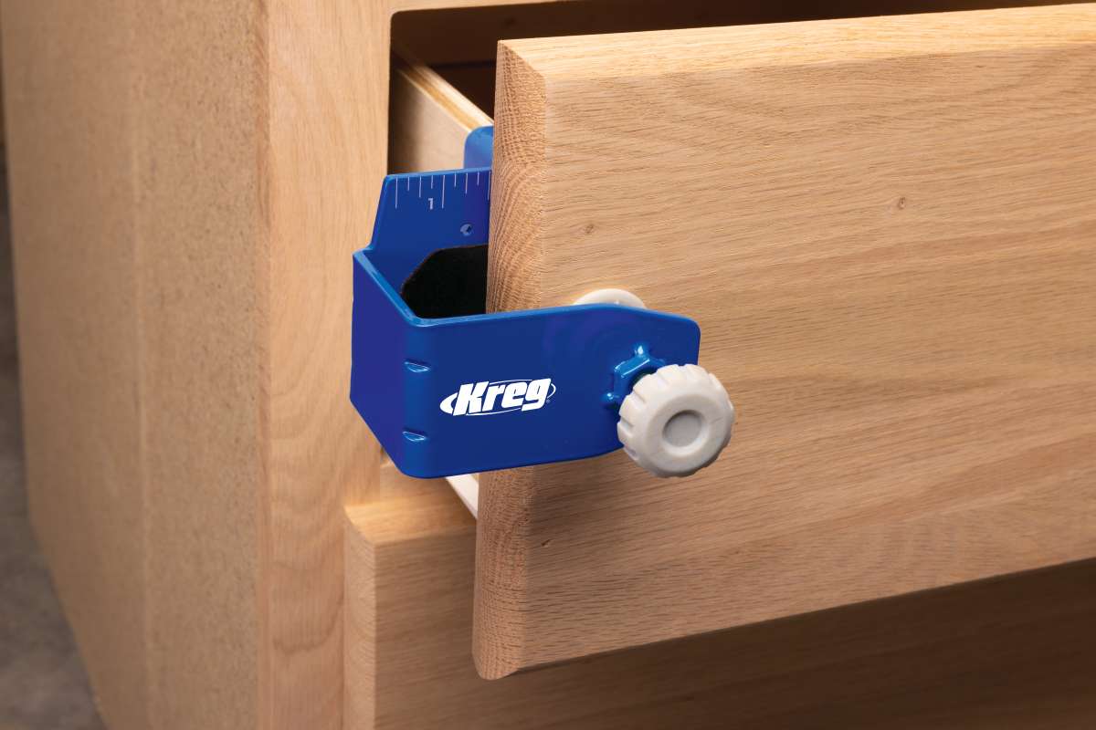 Kreg Precision Drawer Front Mounting Tool for Easy Cabinet Installation