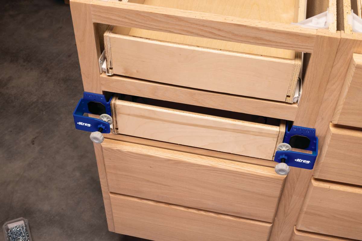 Kreg Precision Drawer Front Mounting Tool for Easy Cabinet Installation
