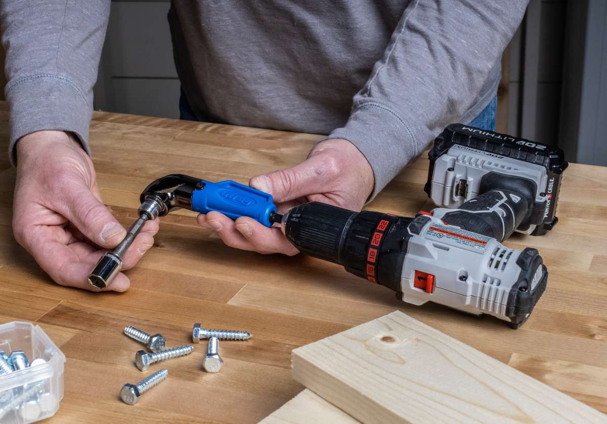 Kreg 90° Pocket-Hole Driver: Compact Right-Angle Drill Attachment for Tight Spaces