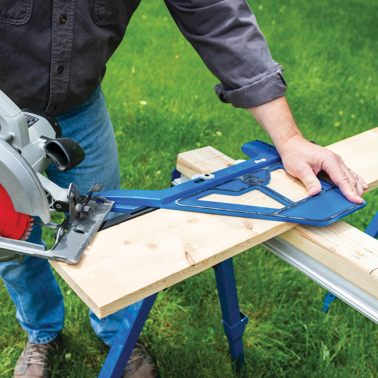 Kreg Portable Crosscut Circular Saw Guide for Precise Miter Cuts Woodworking