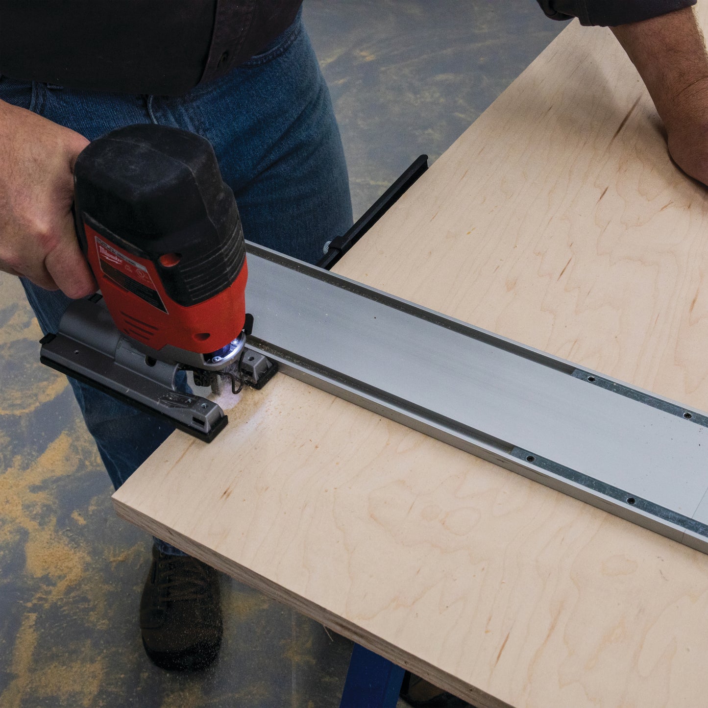 Kreg Straight Edge Guide XL Universal Saw Cutting System with GripMaxx Clamp
