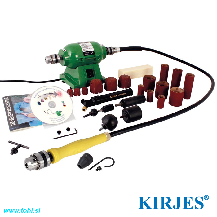 Complete Kirjes Inflatable Sanding System: Versatile Wood Carving & Detail Finishing Set