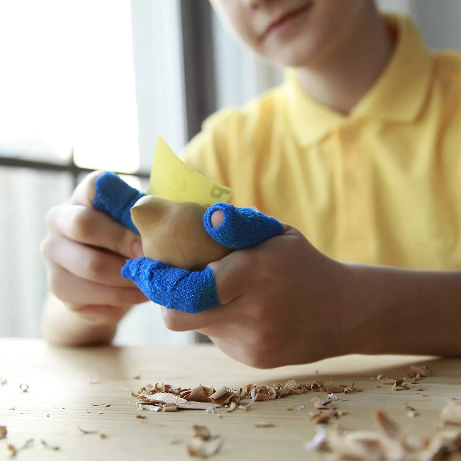 BeaverCraft NCT6 Cut Resistant Adherent Wrap Tape for Wood Carving