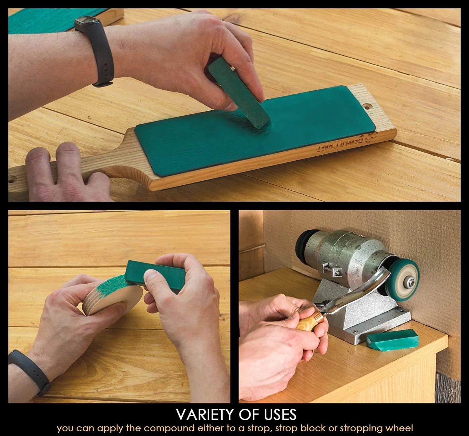 BeaverCraft P2 M7 Green-Gray Polishing Compound for Hard Metals