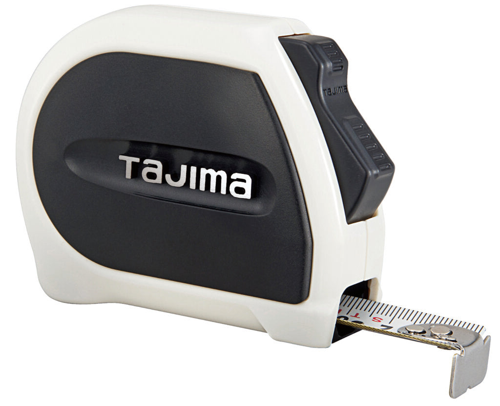 Tajima Sigma Stop Auto-Lock Measuring Tape with Extra Thick Steel Blade