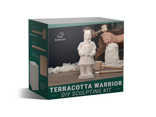 Terracotta Warrior DIY Sculpting Kit – Detailed Plaster Carving Experience