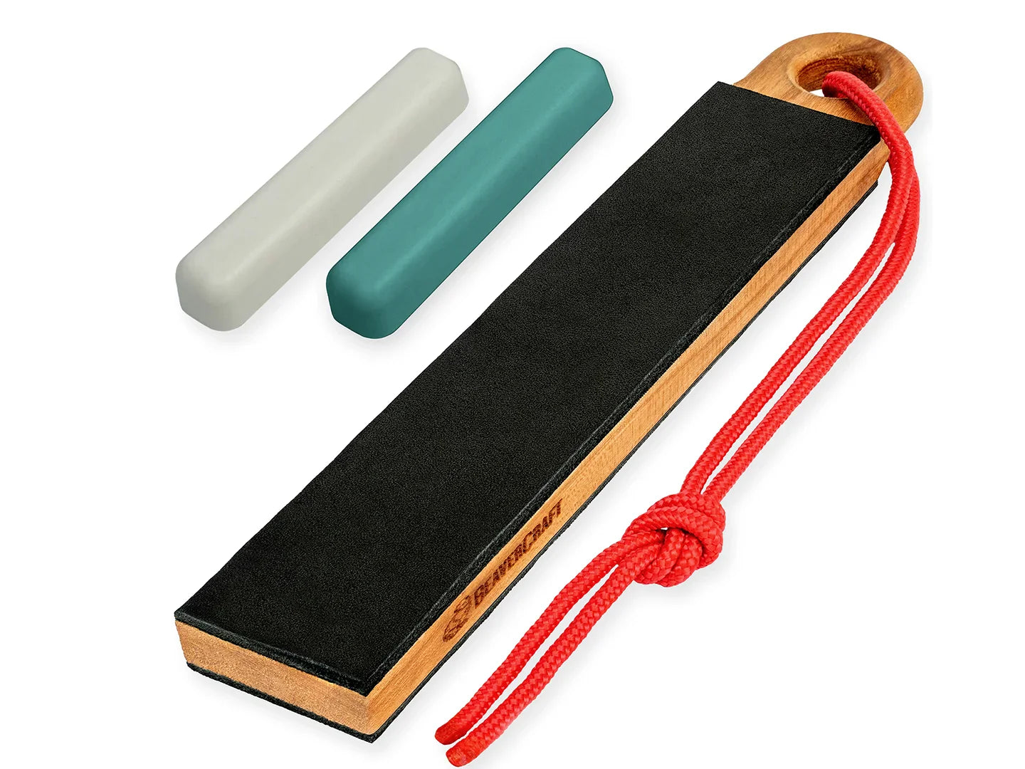 Pocket Dual-Sided Leather Paddle Strop with Polishing Compounds