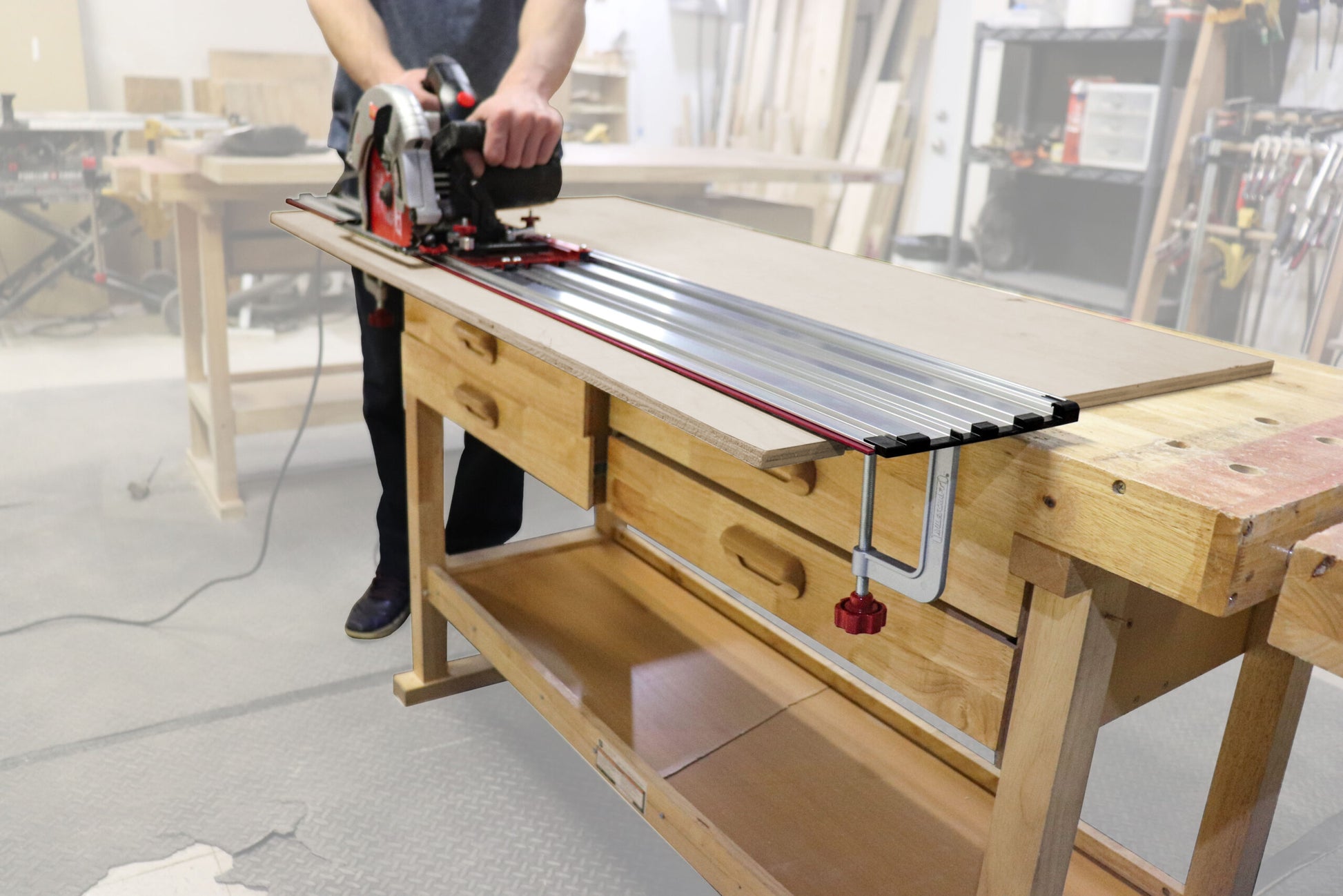Milescraft GuideRails™ 2x 27.5-inch Rail Extensions for TrackSawGuide